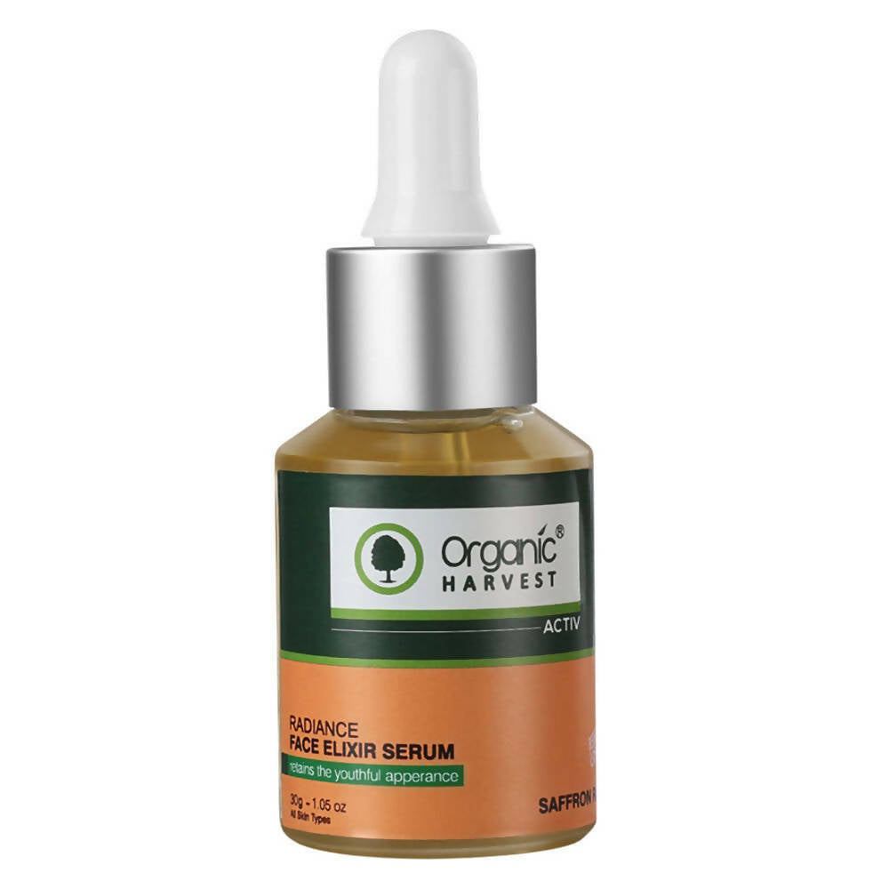 Organic Harvest Activ Saffron Radiance Face Elixir Serum | Grocsy