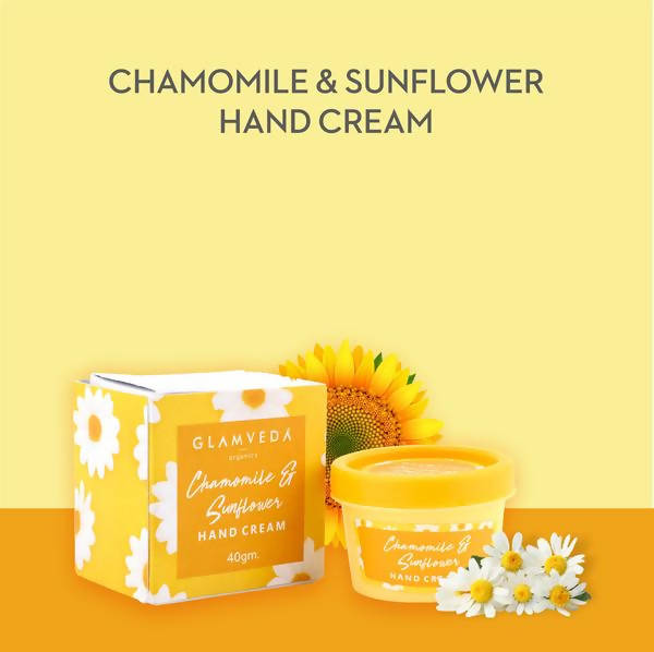 Glamveda Chamomile & Sunflower Hand Cream | Grocsy