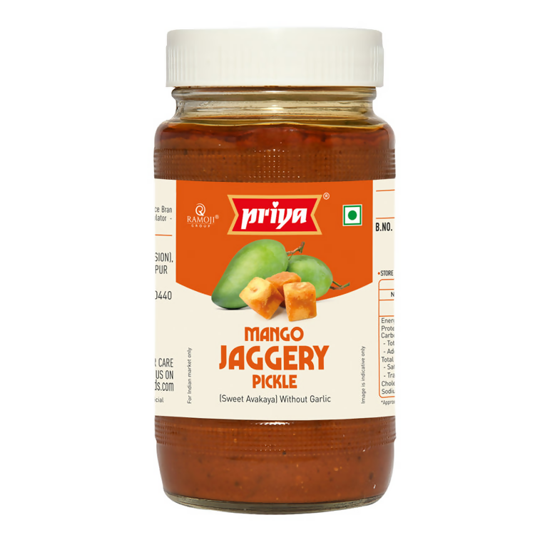 Priya Jaggery Mango Pickle (Without Garlic) | Grocsy