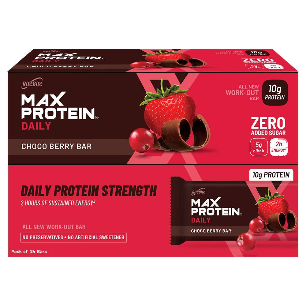 RiteBite Max Protein Daily Choco Berry Bar | Grocsy