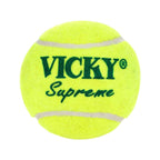 Vicky Supreme Yellow Tennis/Cricket Ball Heavy Multipurposeful Design & Durable Rubber Built | Grocsy