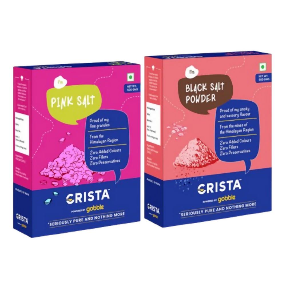 Crista Spices Pink Salt and Black Salt Powder | Grocsy