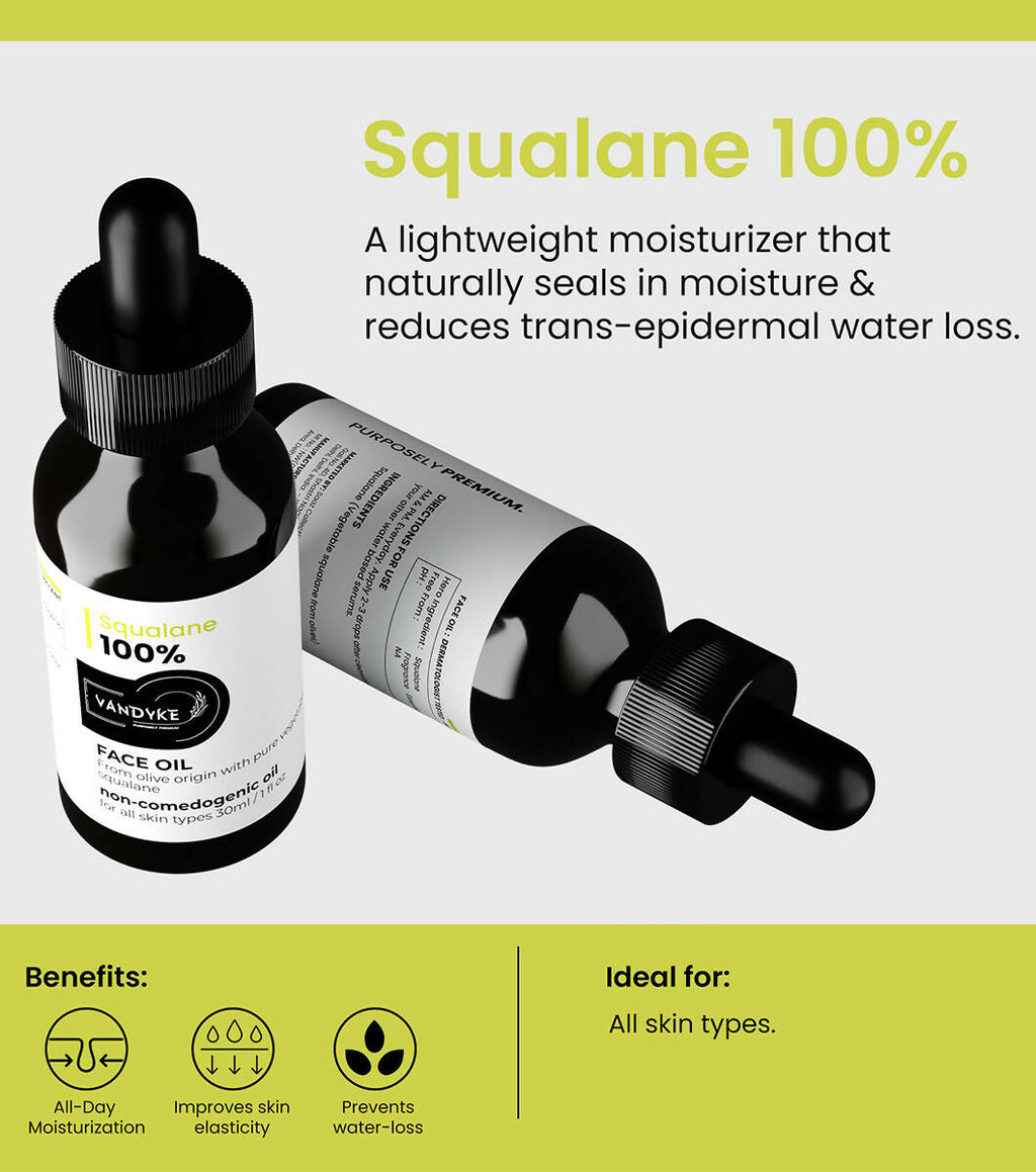 Vandyke Squalane 100% Face Oil | Grocsy