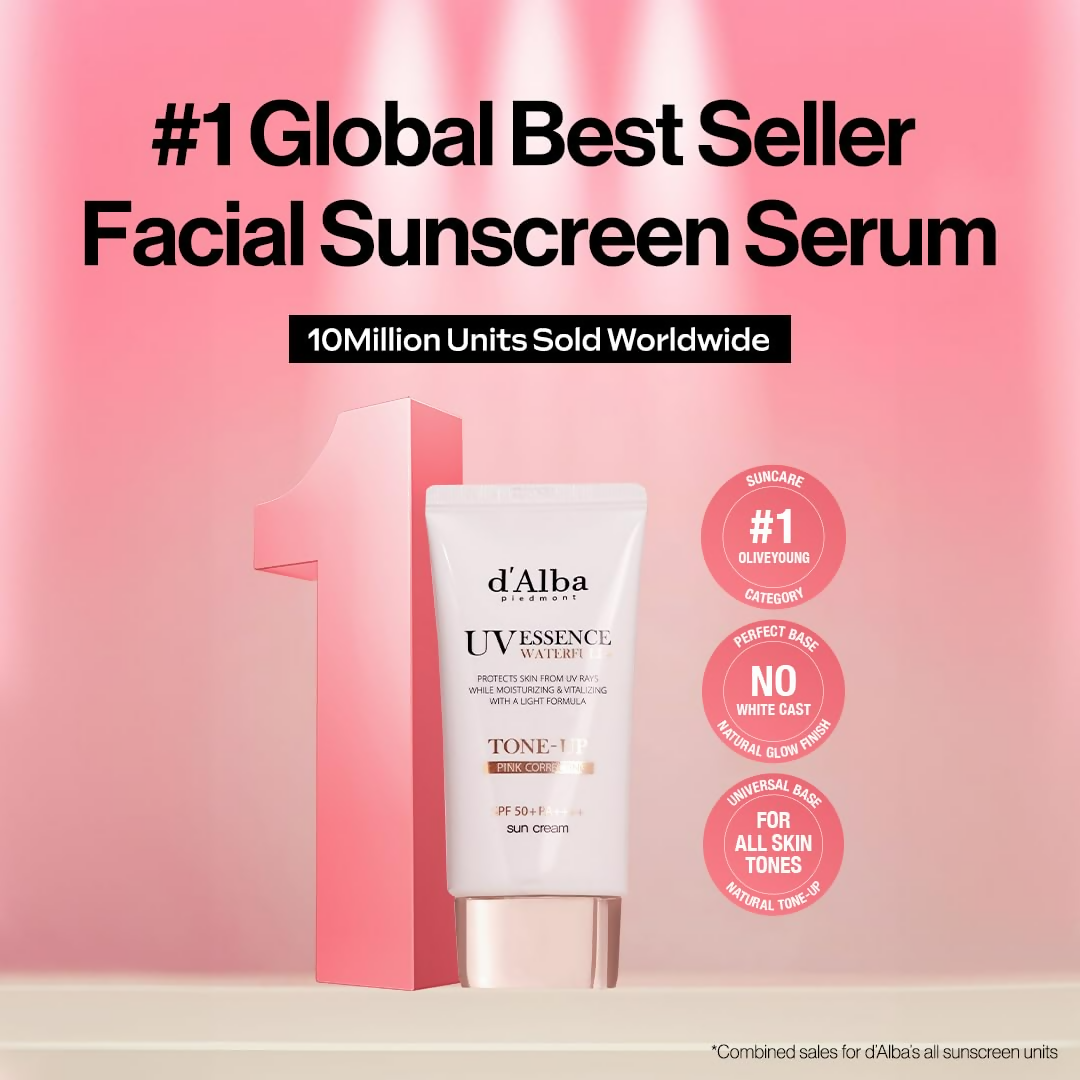 d'Alba Piedmont Italian White Truffle Waterfull Tone-Up Sunscreen Vegan Skincare Tinted Moisturizer With Spf 50+ Pa+++ | Grocsy