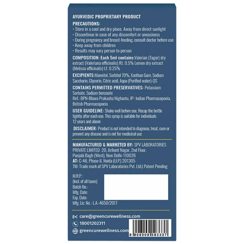 Greencure Resto Sleep Herbal Syrup | Grocsy