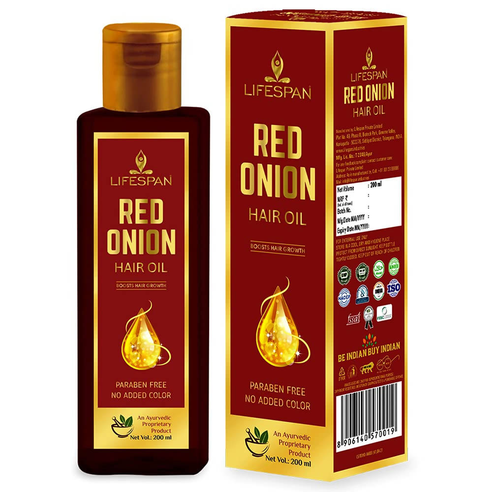 LifeSpan Red Onion Hair Oil | Grocsy