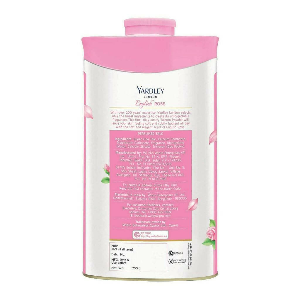Yardley London English Rose Perfumed Talc Powder For Women | Grocsy