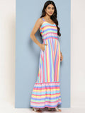 Ahalyaa Women's Traditional wear Ethnic Dress - Blue | Grocsy