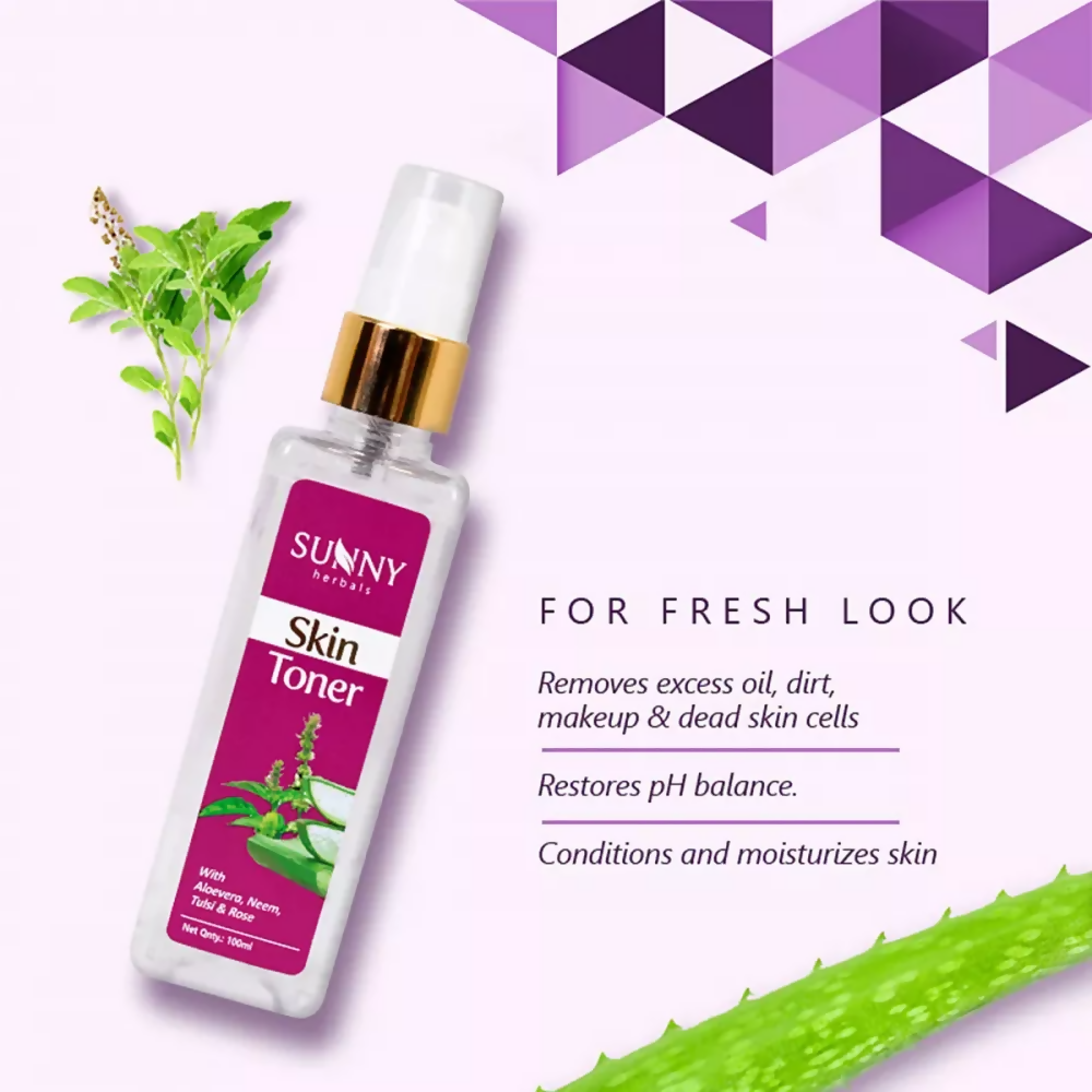 Sunny Skin Toner With Aloevera, Neem & Tulsi | Grocsy