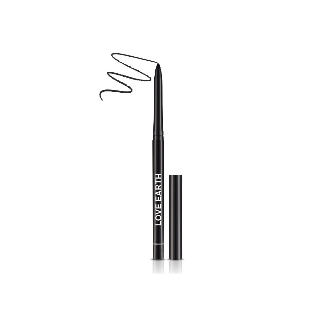 Love Earth Non Transfer Kajal - Eyeliner Black | Grocsy