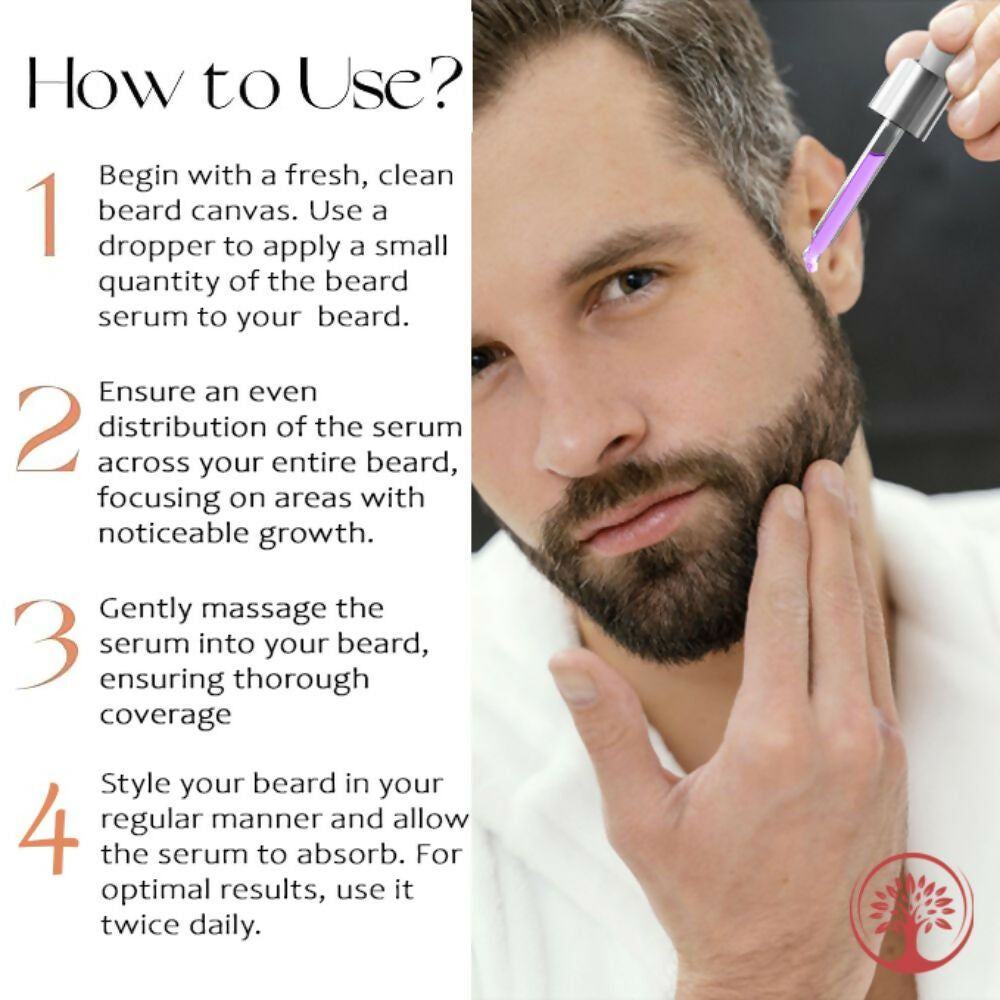 Ivory Natural Beard Growth Serum For Beard Wellness | Grocsy