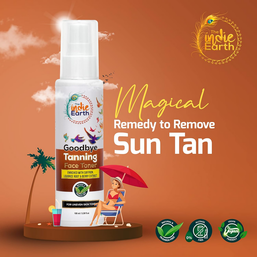 The Indie Earth Goodbye Tanning (Skin Brightening) Face Toner | Grocsy