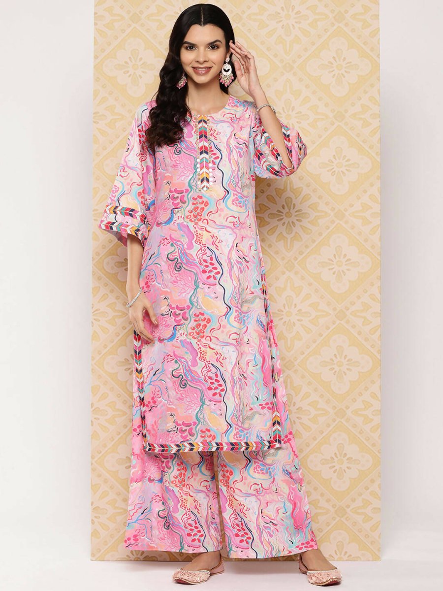 Ahalyaa Women's Traditional wear Kurta Set - Multi | Grocsy