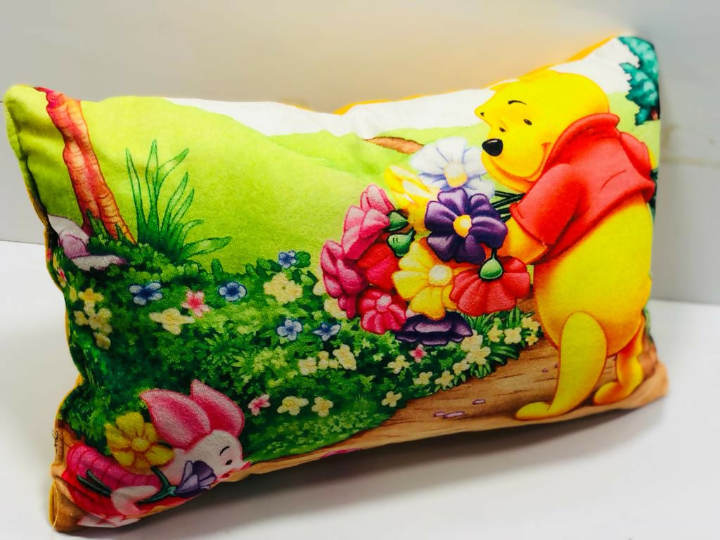 Unique Fashion Microfibre Filled Cushion For Kids - Winnie The Pooh | Grocsy