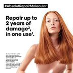 L'Oreal Paris Absolut Repair Molecular Deep Repairing Leave-In Cream For Damaged Hair | Grocsy