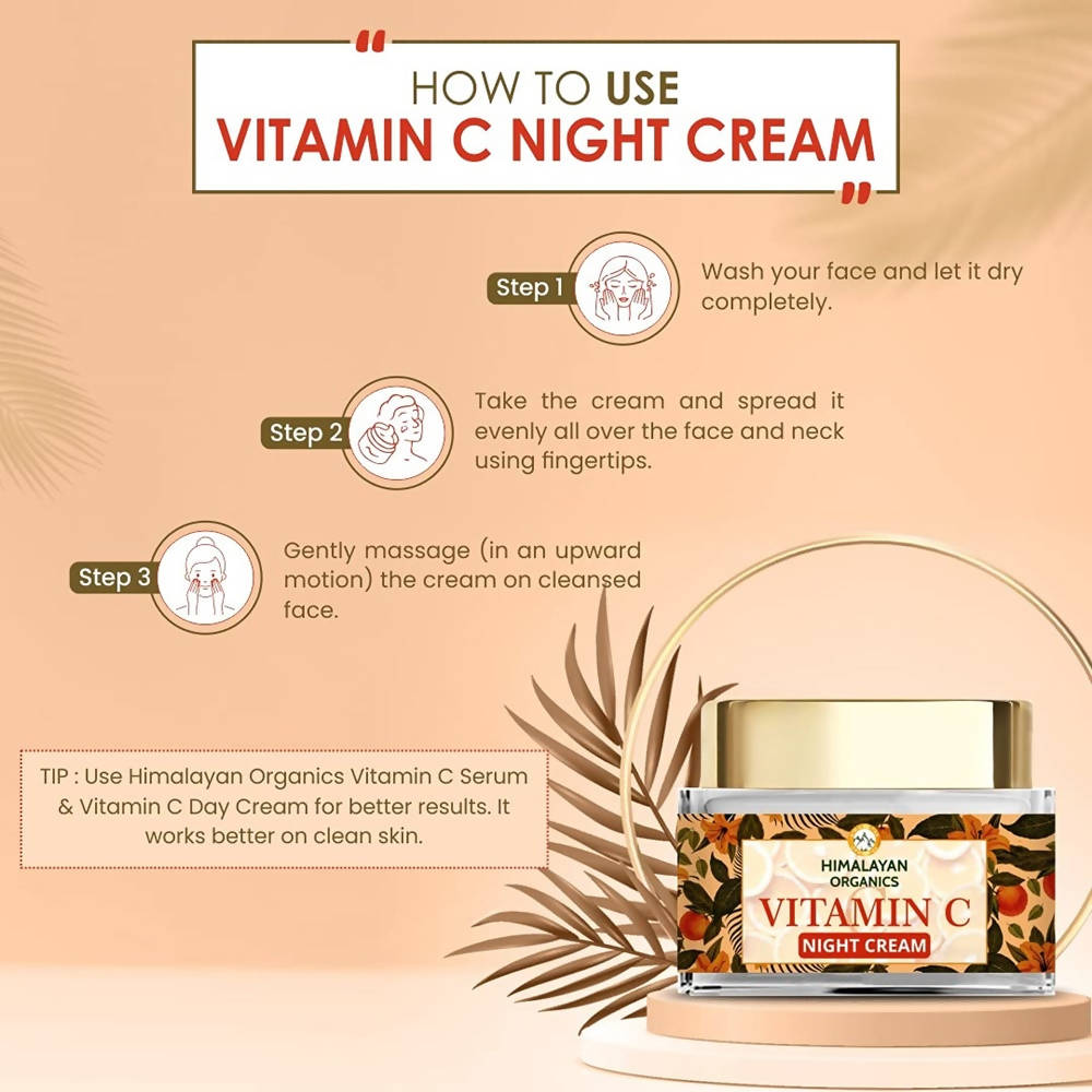 Himalayan Organics Vitamin C Night Cream | Grocsy