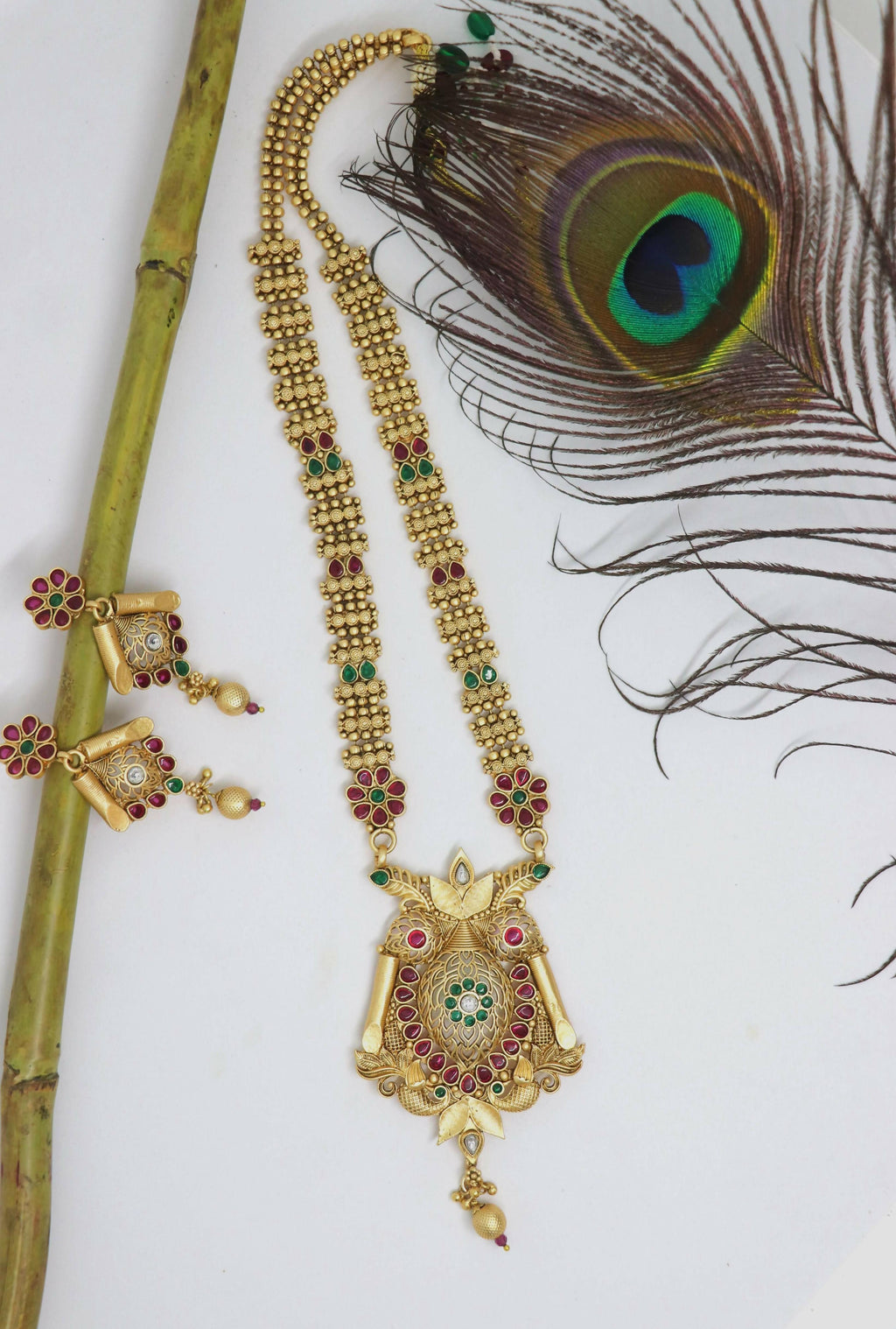 Joban Fashion Brass With Rajwadi Polish Necklace Set | Grocsy