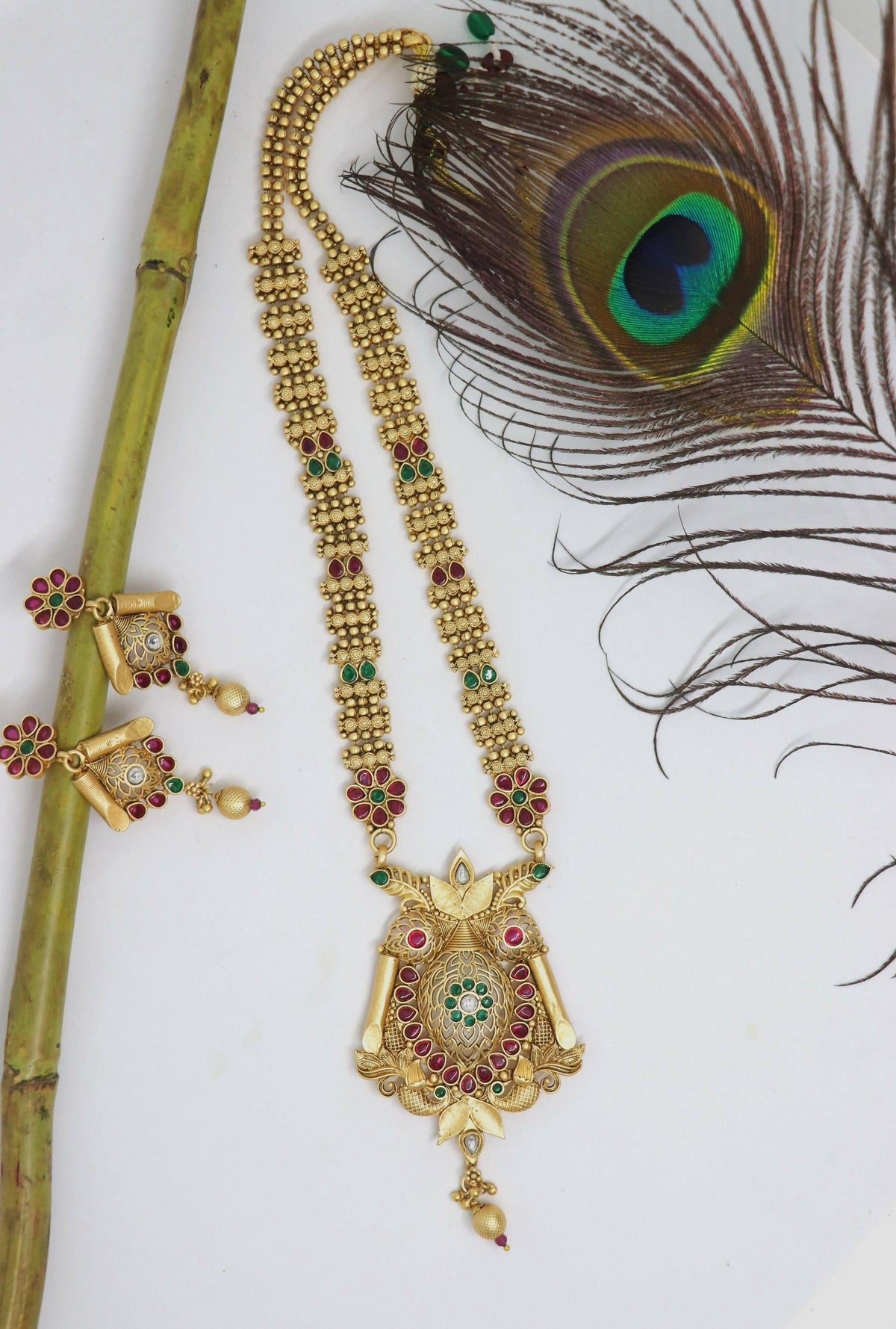 Joban Fashion Brass With Rajwadi Polish Necklace Set | Grocsy