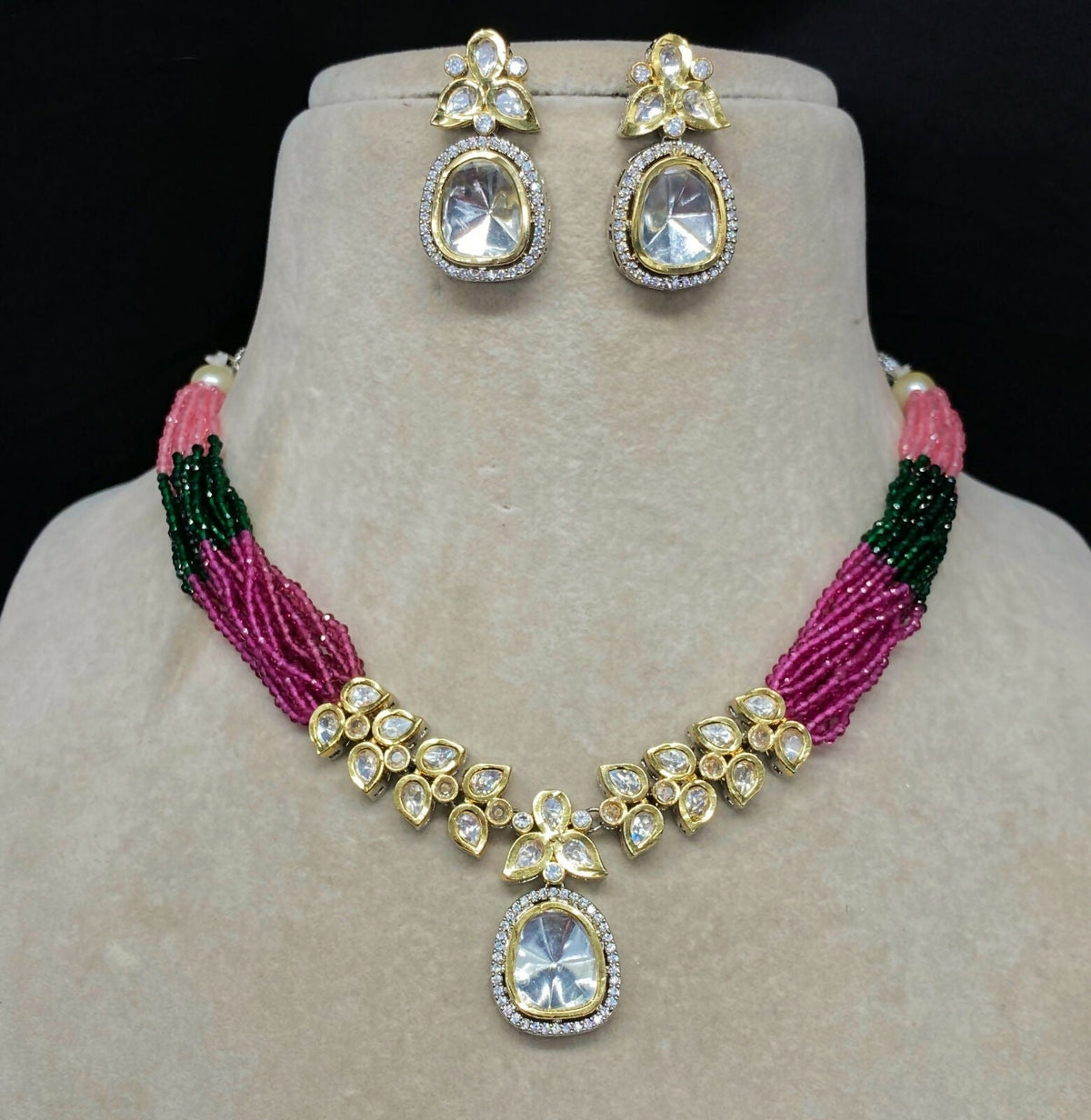 Kundan Necklace Set For Women By House of Ree - Swadesiicart