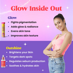 Chicnutrix Everyday Glow Combo - Glow & Outshine, Glutathione & Korean Brightening Serum | Grocsy