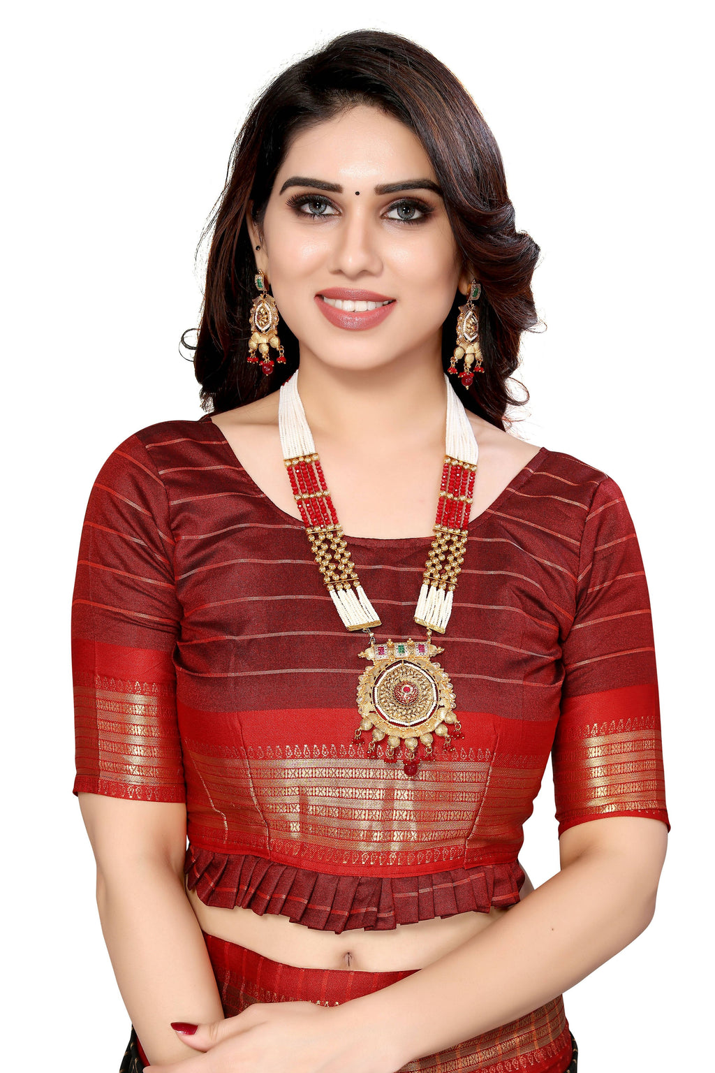 Vamika Weaving Black Cotton Silk Saree | Grocsy
