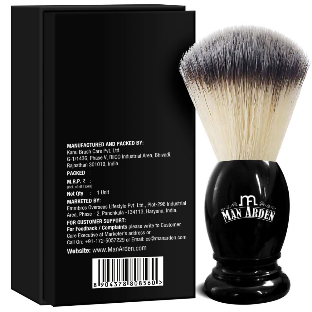 Man Arden Premium Shaving Brush With Extra Soft Bristles | Grocsy