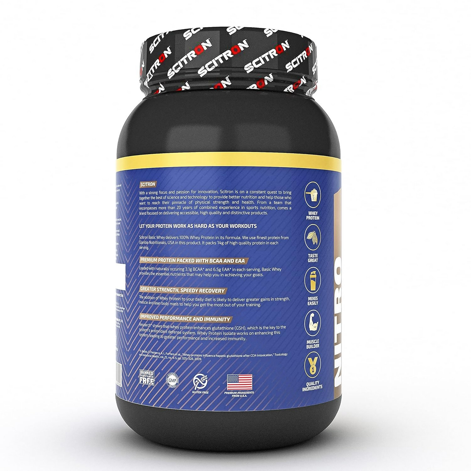 Scitron Nitro Series BASIC Whey Protein Chocolate Fantasy | Grocsy