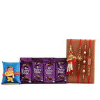 Grand Rakhi Set & Dairy Milk Chocolates | Grocsy