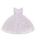 Asmaani Baby Girl's White Satin A-Line Maxi Full Length Dress (AS-DRESS_22163) | Grocsy