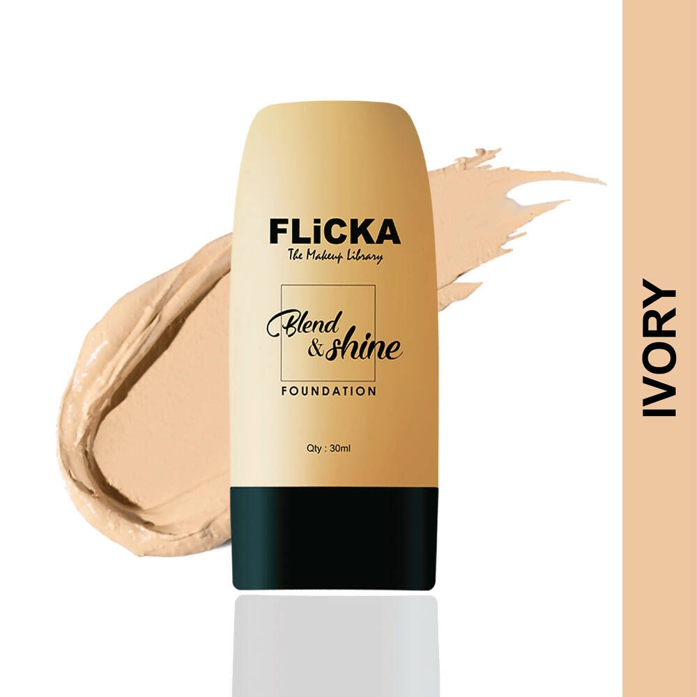 Flicka Blend & Shine Foundation - Ivory | Grocsy
