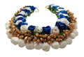 Blue & White Bridal Hair Gajra | Grocsy