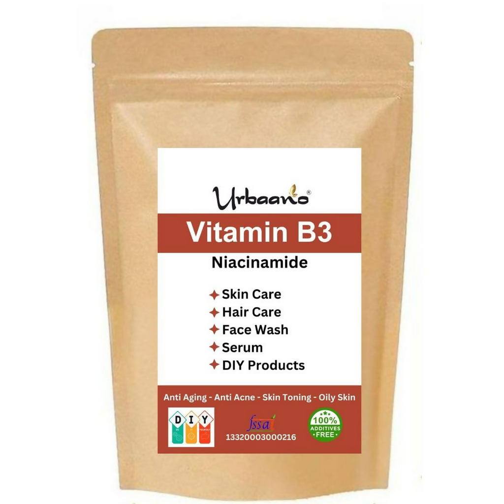 Urbaano Herbal Niacinamide Powder (Vitamin B3) For Making DIY Lotion, Cream, Serum & Skin Care | Grocsy