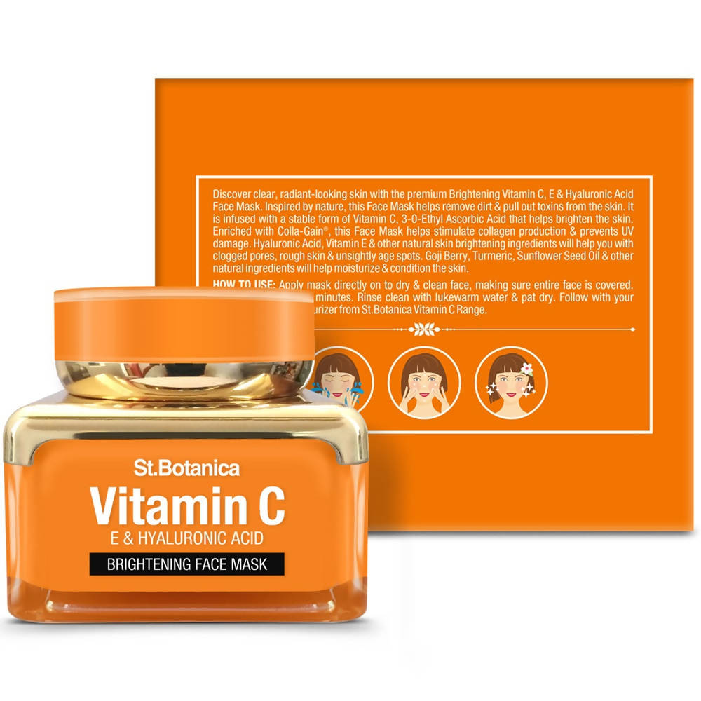 St.Botanica Vitamin C, E & Hyaluronic Acid Brightening Face Mask | Grocsy