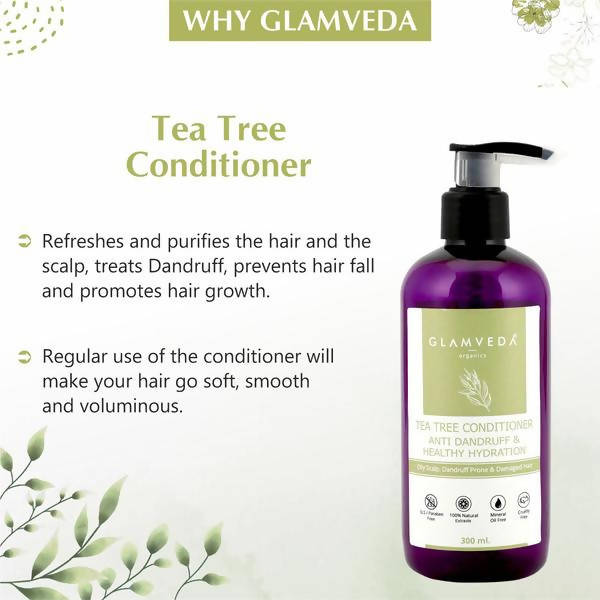 Glamveda Anti Dandruff & Healthy Hydration Tea Tree Conditioner | Grocsy