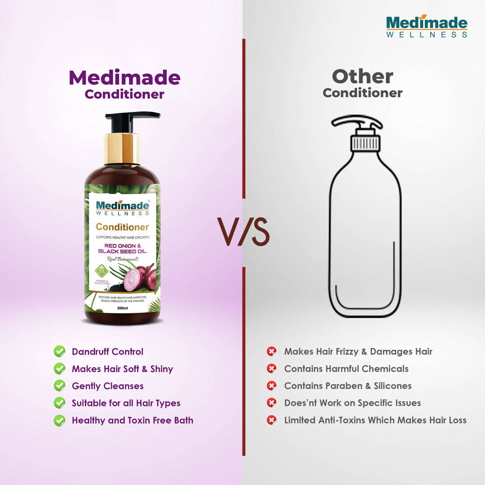 Medimade Wellness Red Onion and Black Seed Hair Conditioner | Grocsy