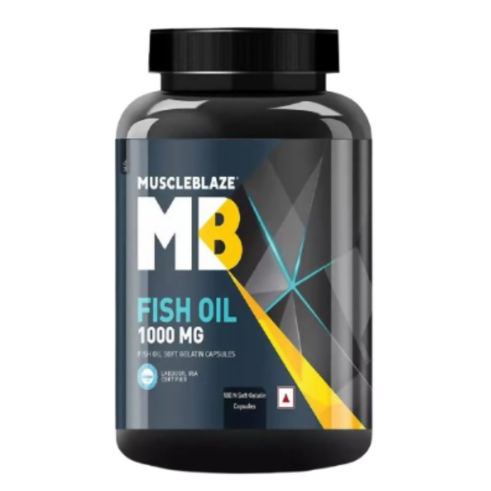 MuscleBlaze Fish Oil 1000 Mg Capsules | Grocsy