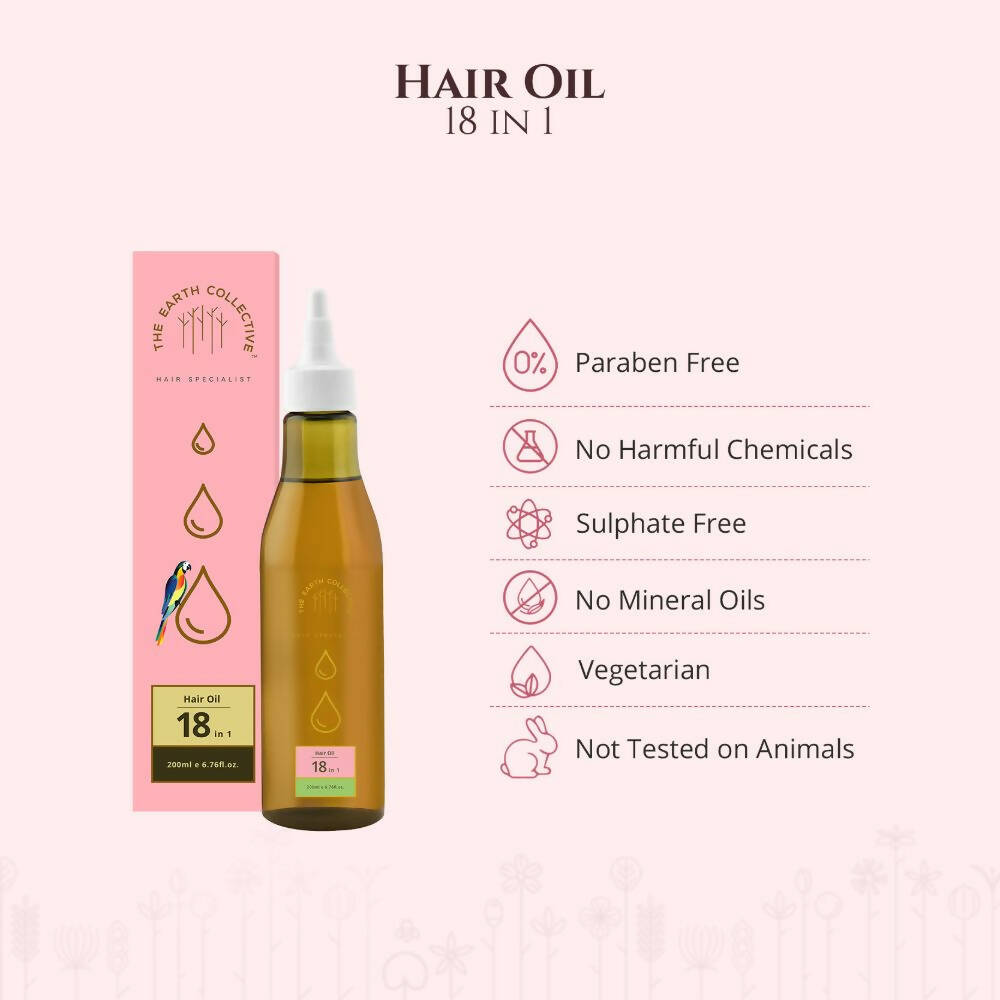 The Earth Collective 18 In 1 Hair Oil | Grocsy