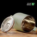 Udyan Tea Stainless Steel Insulated Mug - Mint Green | Grocsy