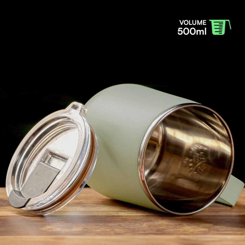 Udyan Tea Stainless Steel Insulated Mug - Mint Green | Grocsy