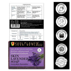 Soulflower Lavender Handmade Soap with Real Lavender | Grocsy