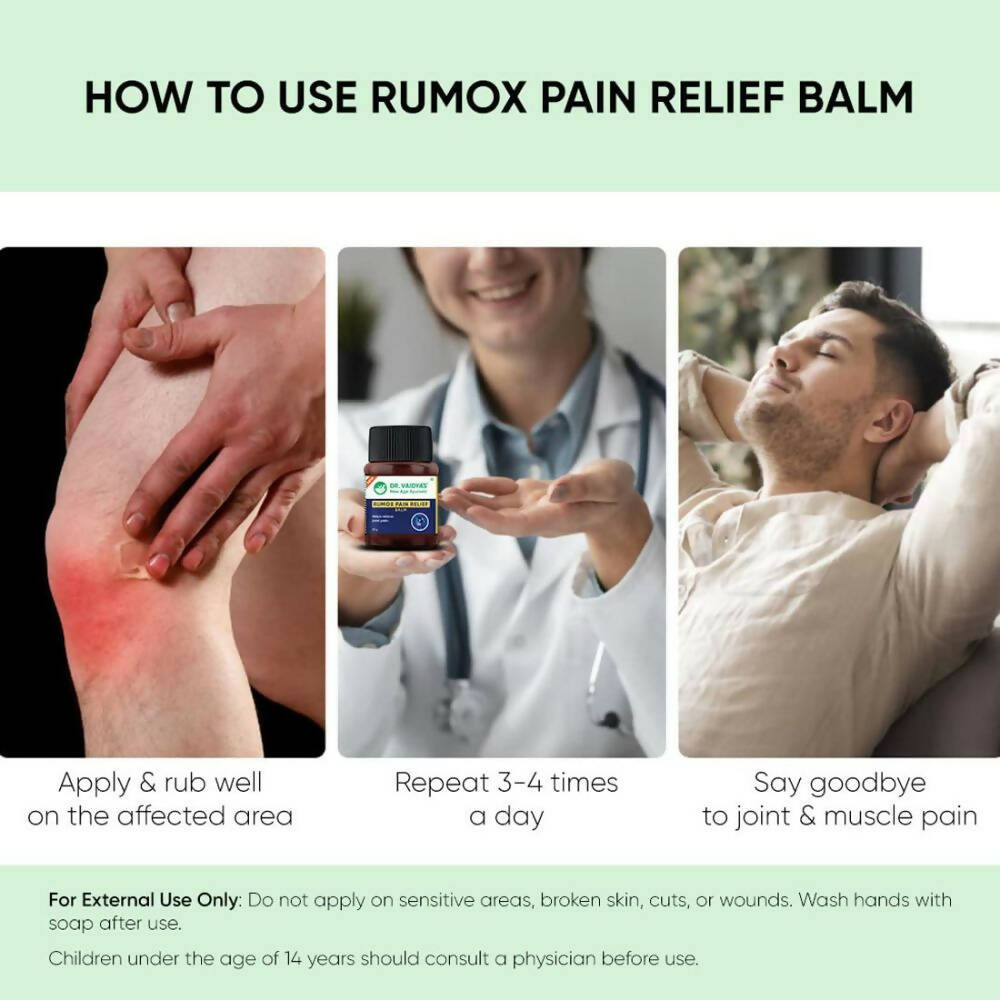 Dr. Vaidya's Rumox Pain Relief Balm | Grocsy