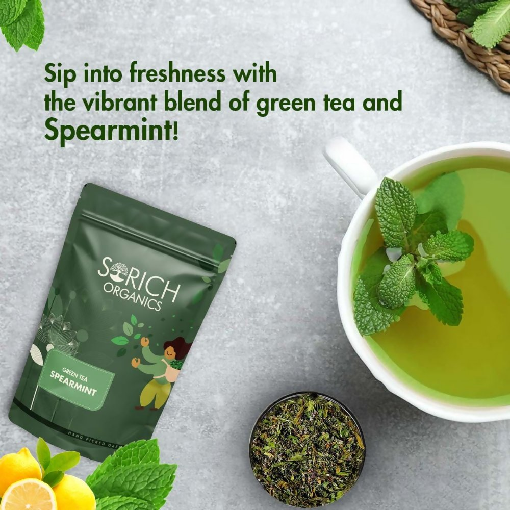 Sorich Organics Spearmint Green Tea | Grocsy