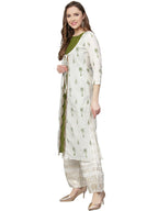 Ahalyaa Women's Traditional wear Kurta - Off White | Grocsy