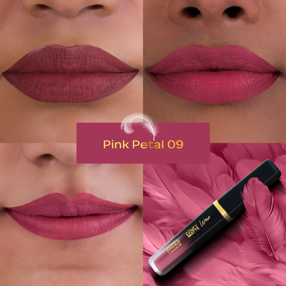 Faces Canada Comfy Matte Wow Liquid Lipstick - Pink Petal 09 | Grocsy