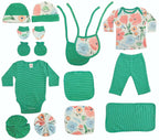 My Tiny Wear Full Sleeves New Born Baby Gift Set - Green | Grocsy