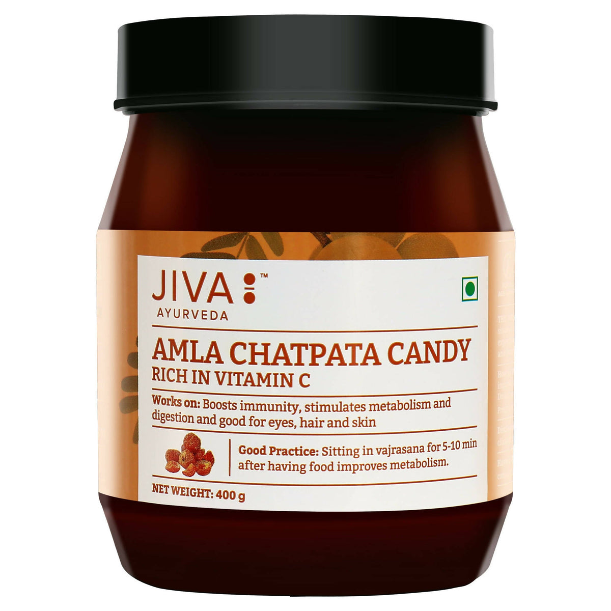 Jiva Ayurveda Chatpata Amla Candy | Grocsy