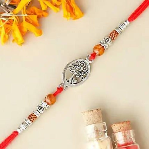 Fengshui Rakhi & Assorted Dry Fruits Jars | Grocsy