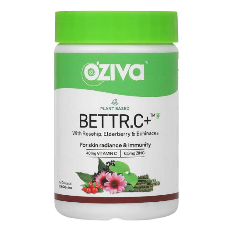 OZiva Plant Based Bettr.C+ With Rosehip, Elderberry & Echinacea | Grocsy