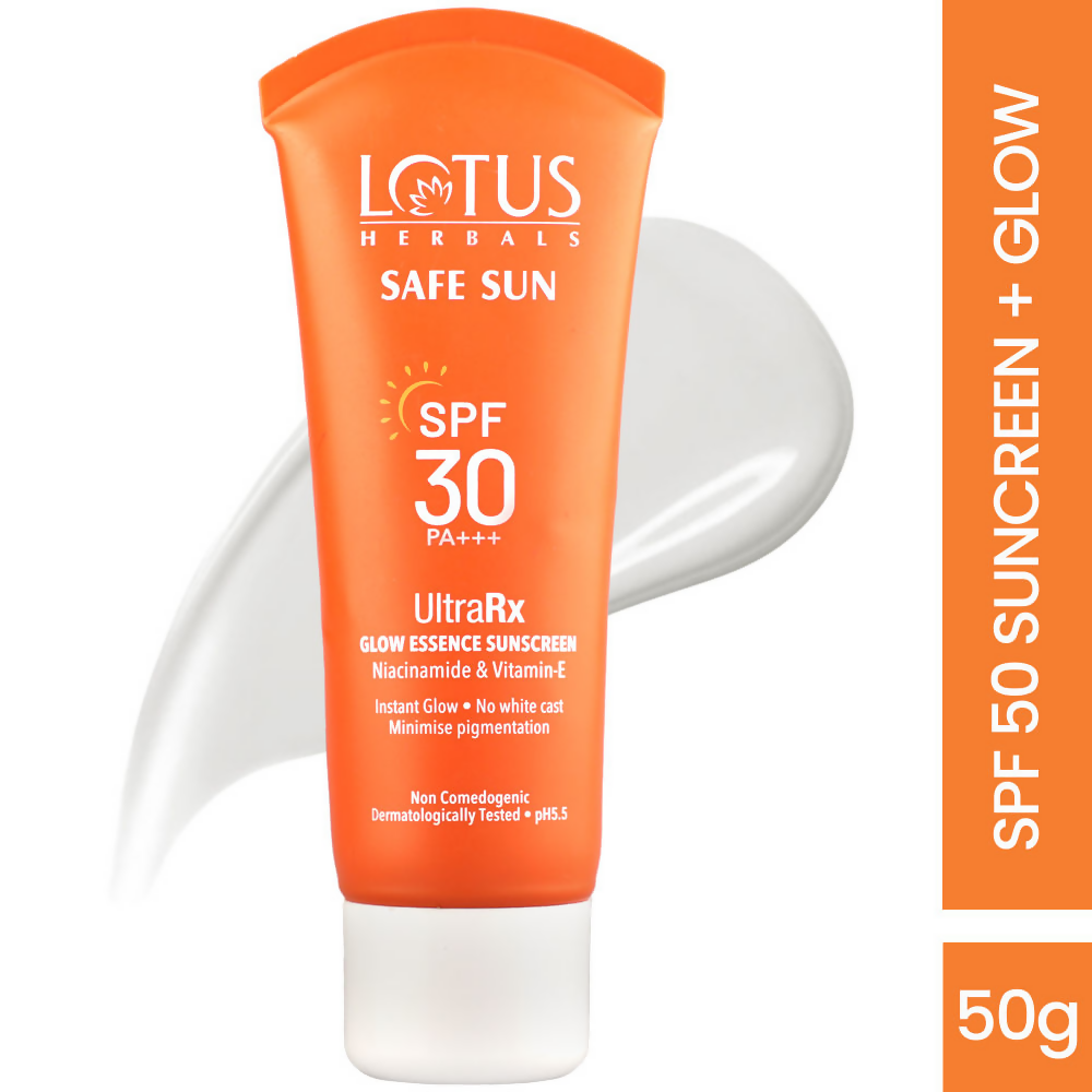 Lotus Herbals Safesun Ultrarx Glow Essence Sunscreen SPF 30 PA++++ | Grocsy
