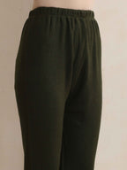 trueBrowns Green Woollen Leggings | Grocsy